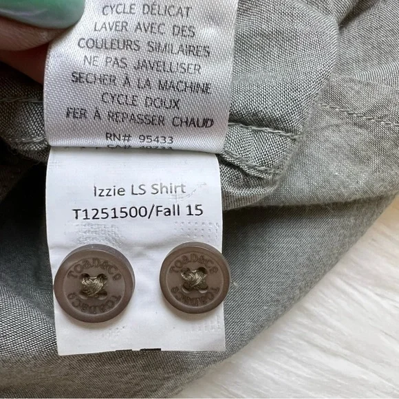 Toad & Co Izzy Long Sleeve Button Down Top. Size Medium. New With Tags. - Picture 10 of 10
